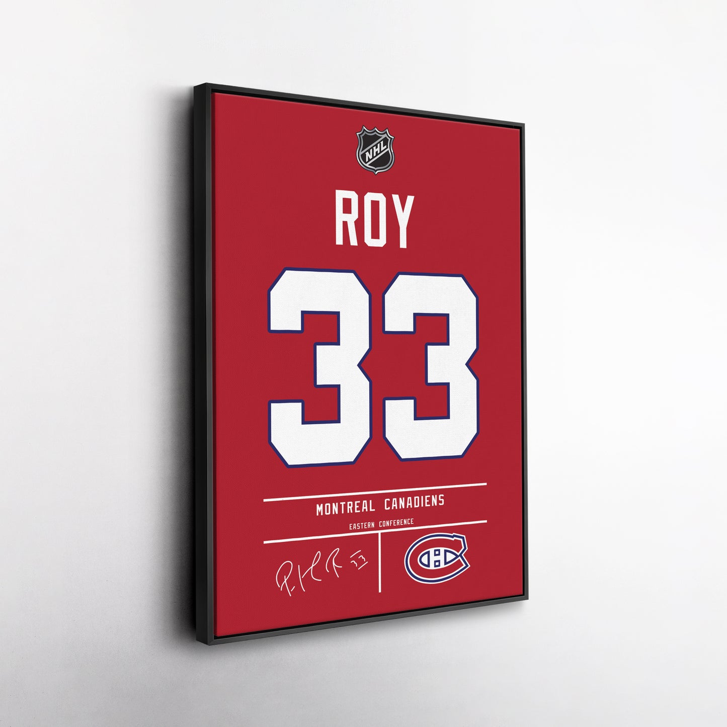 Patrick Roy Canadiens Jersey Canvas Print | Wall Art Decor