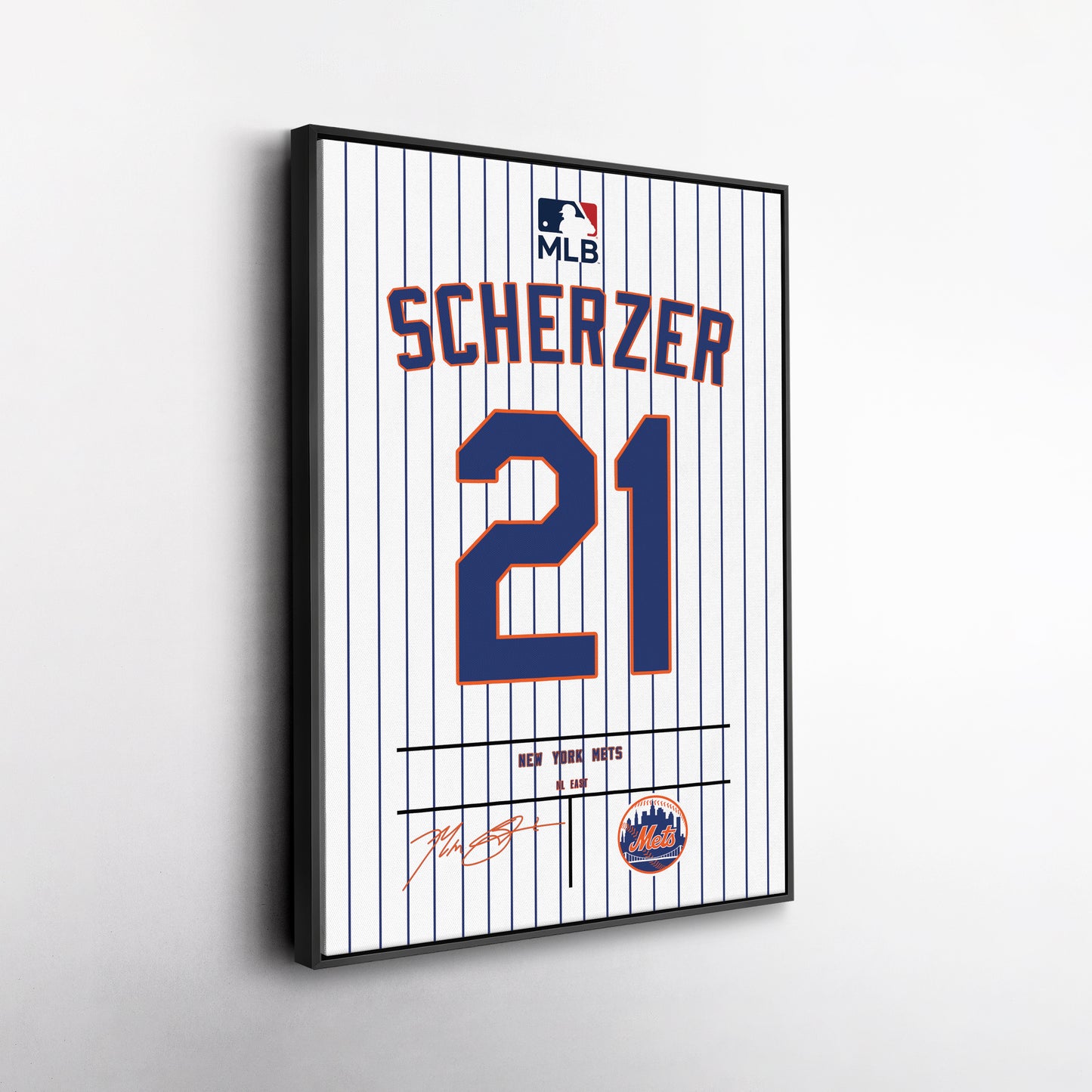 Max Scherzer Mets Jersey Canvas Print | Wall Art Decor