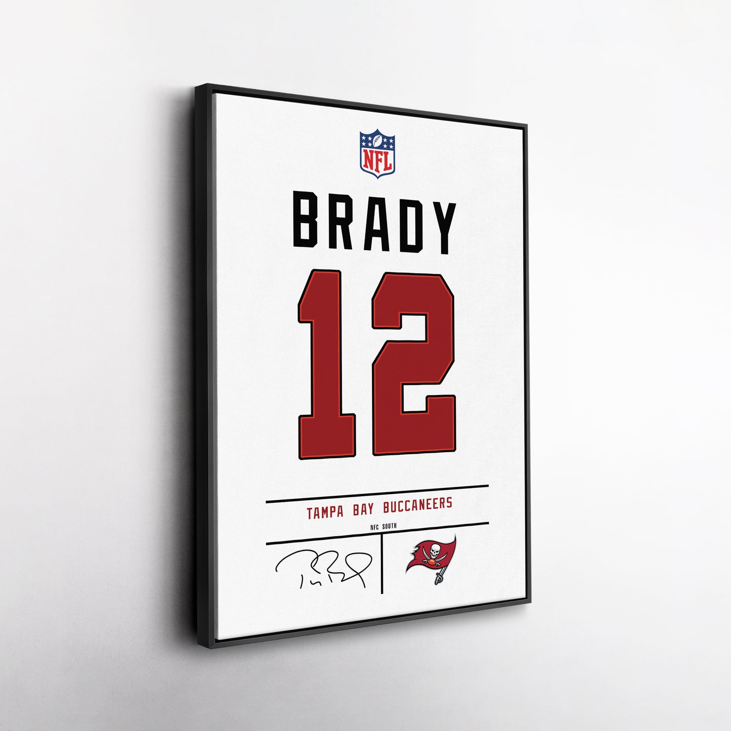 Tom Brady Buccaneers Jersey Canvas Print | Wall Art Decor