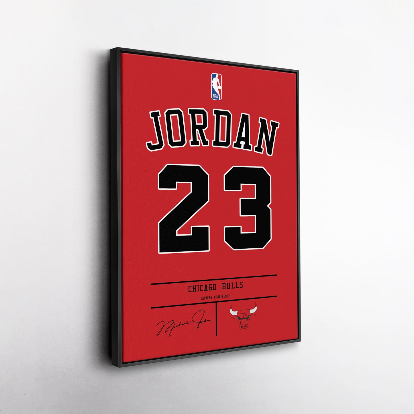 Michael Jordan Bulls Jersey Canvas Print | Wall Art Decor