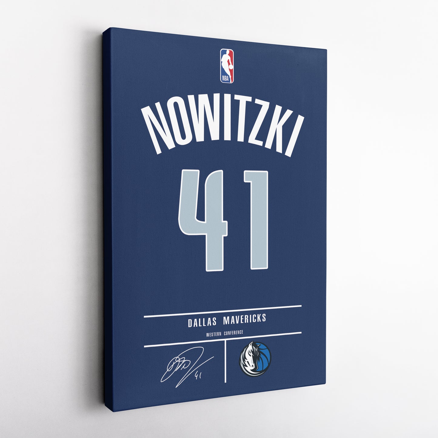 Dirk Nowitzki Mavericks Jersey Canvas Print | Wall Art Decor
