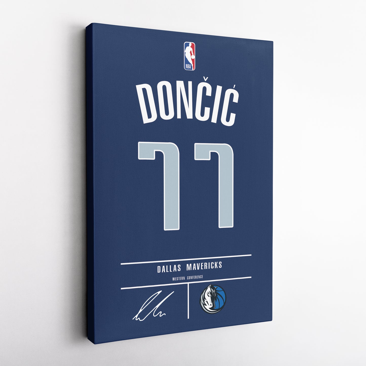 Luka Doncic Mavericks Jersey Canvas Print | Wall Art Decor