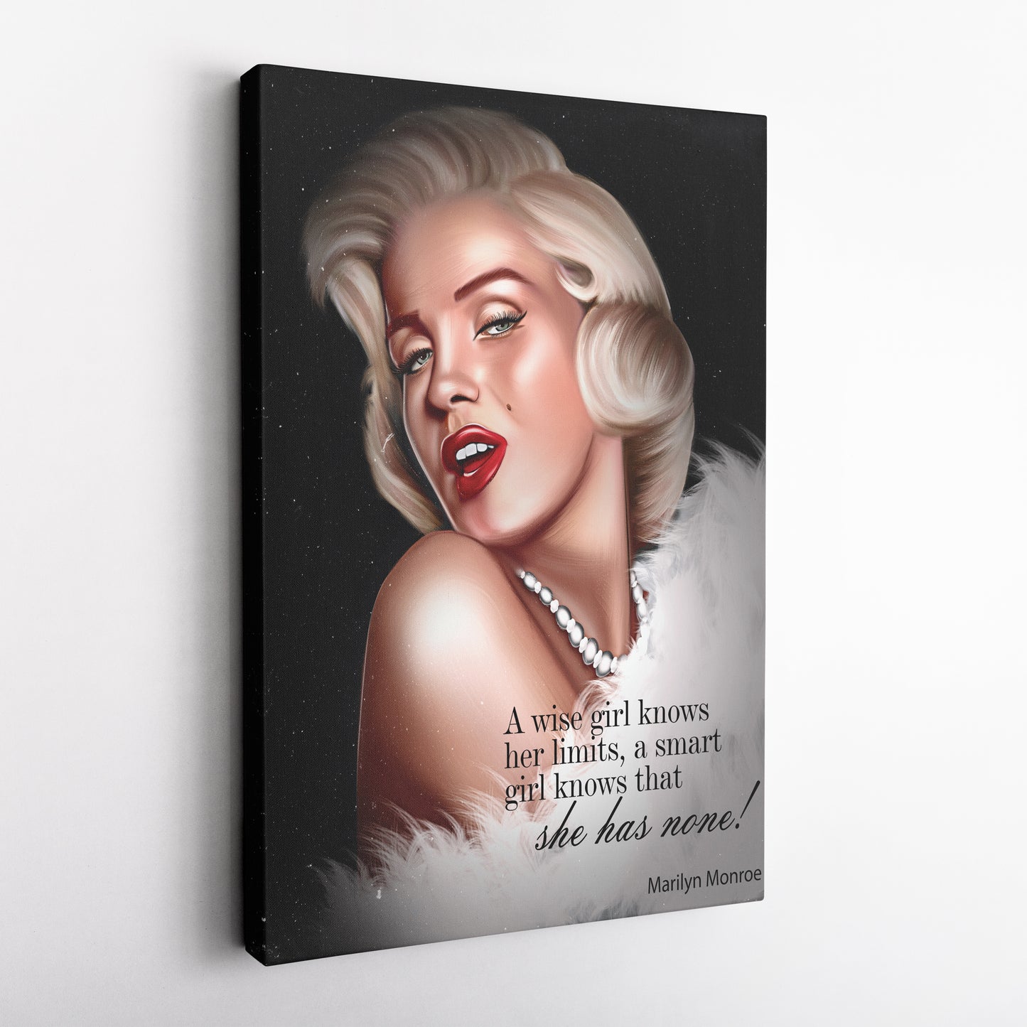 Marilyn Monroe Blonde Quote Canvas Print | Iconic Wall Art
