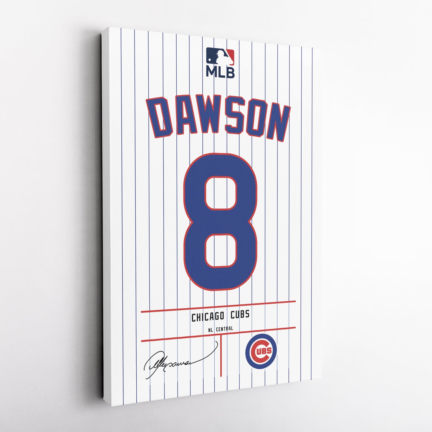 Andre Dawson Cubs Jersey Canvas Print | Wall Art Decor
