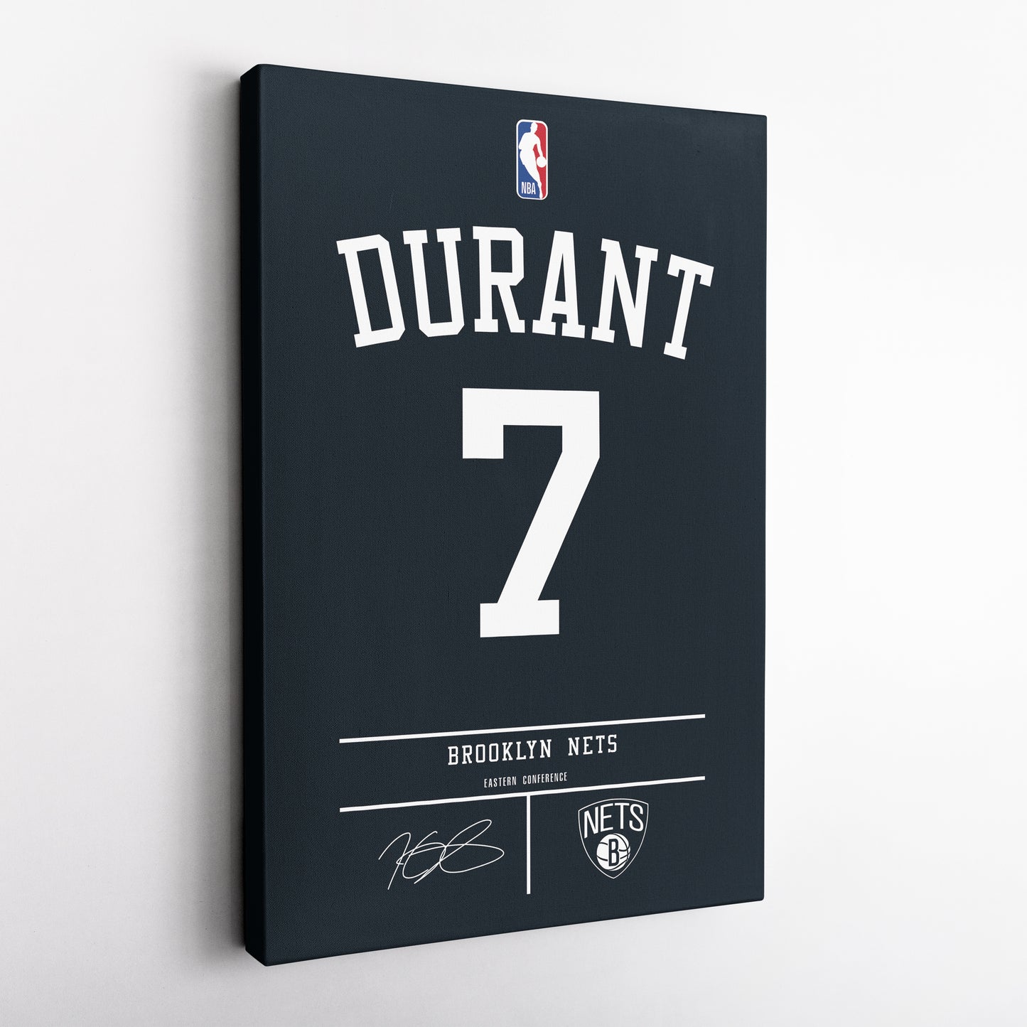Kevin Durant Nets Jersey Canvas Print | Wall Art Decor
