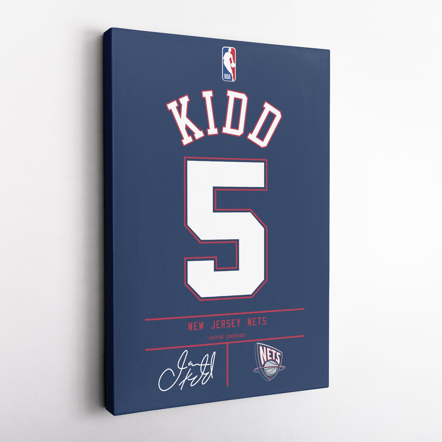 Jason Kidd Nets Jersey Canvas Print | Wall Art Decor