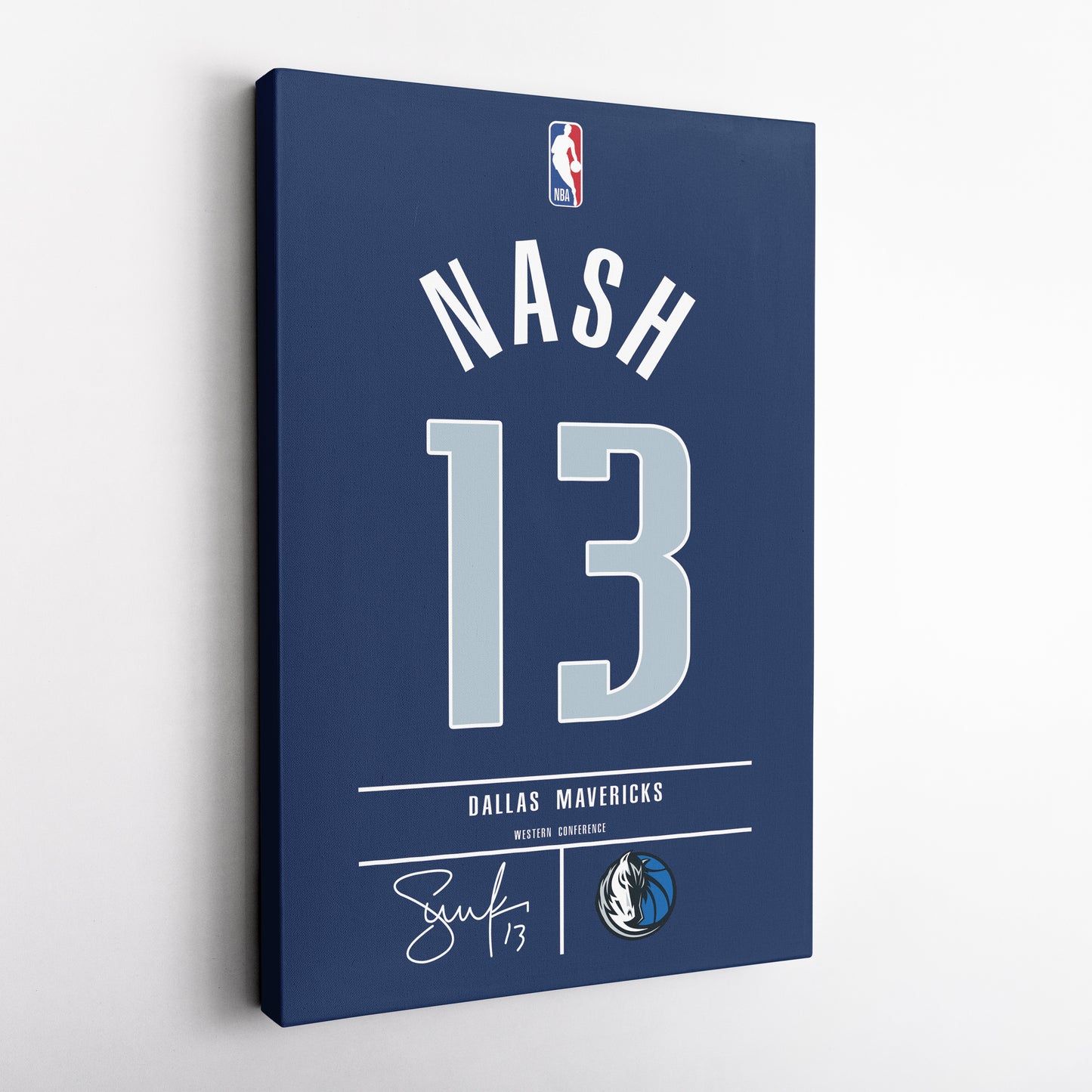 Steve Nash Mavericks Jersey Canvas Print | Wall Art Decor