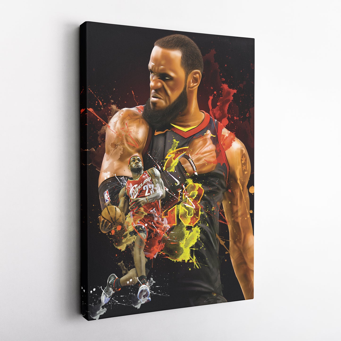 LeBron James Cavaliers Canvas Print | Cleveland Basketball Wall Art