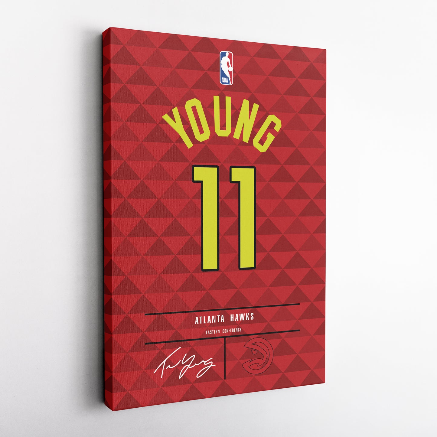 Trae Young Hawks Jersey Canvas Print | Wall Art Decor