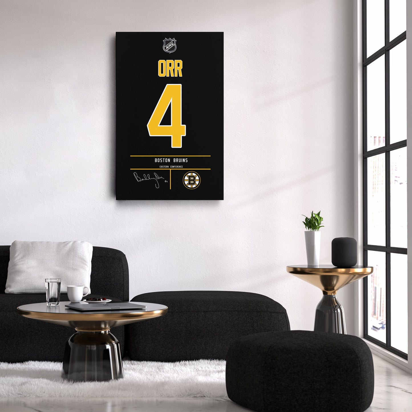 Bobby Orr Bruins Jersey Canvas Print | Wall Art Decor