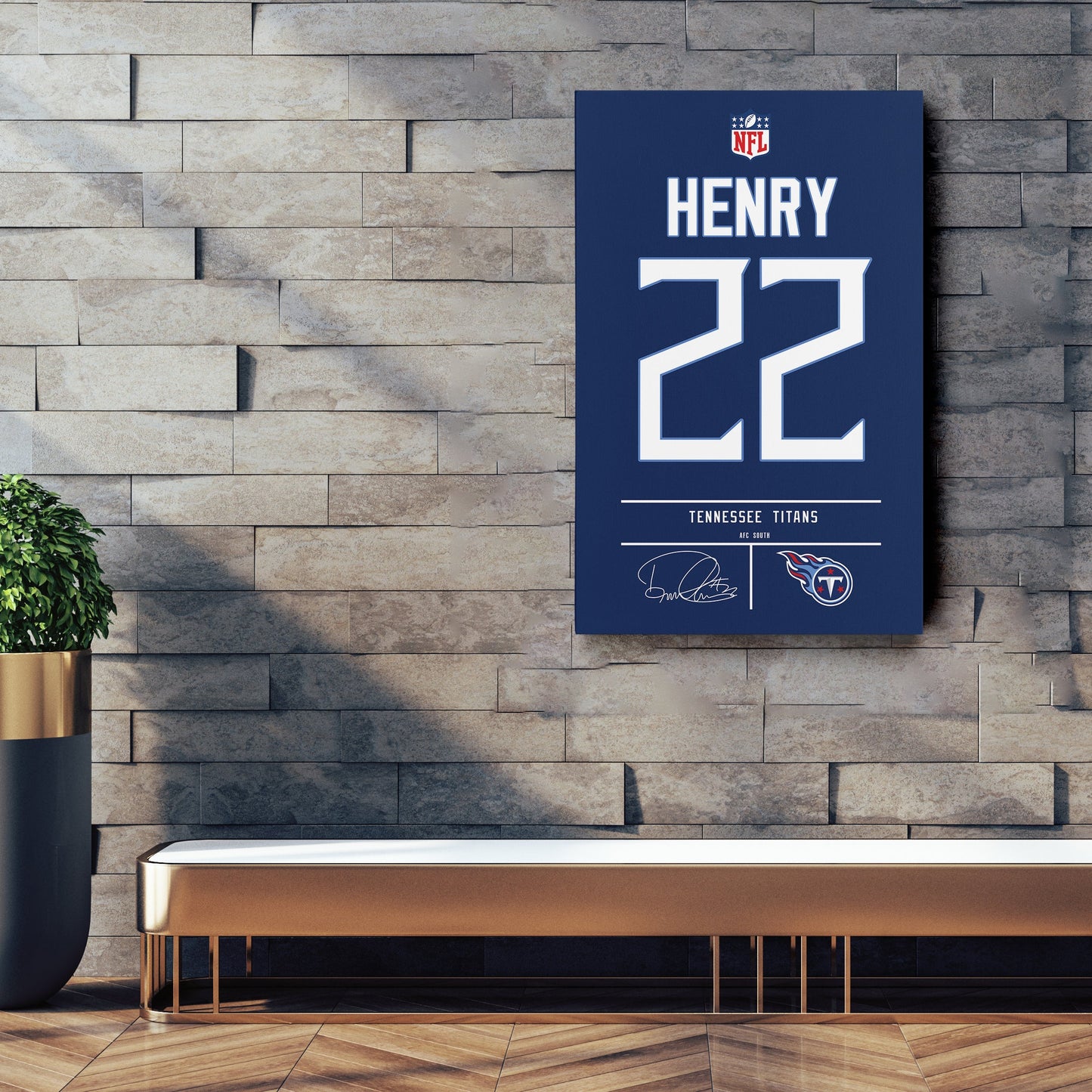 Derrick Henry Titans Jersey Canvas Print | Wall Art Decor