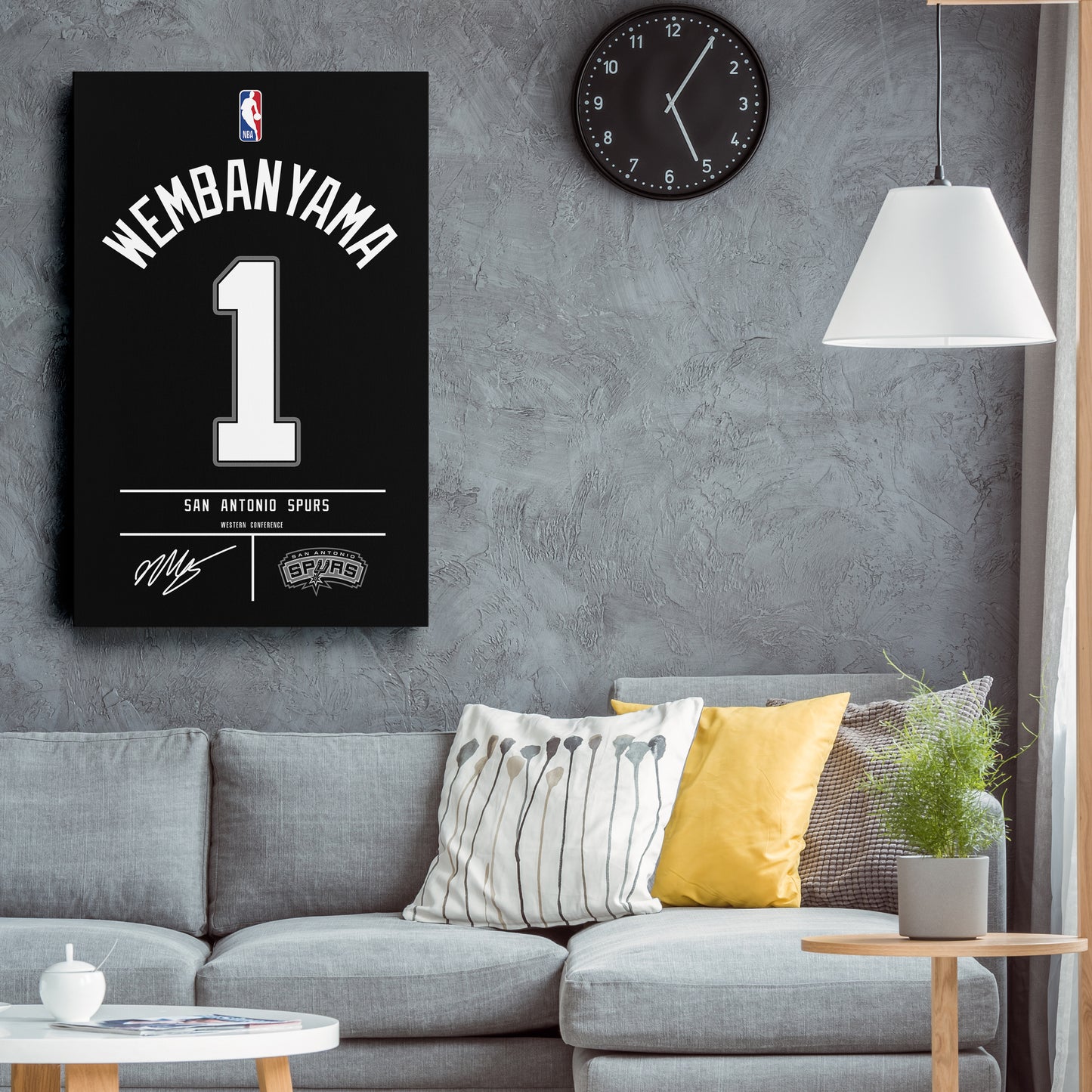 Victor Wembanyama Spurs Jersey Canvas Print | Wall Art Decor
