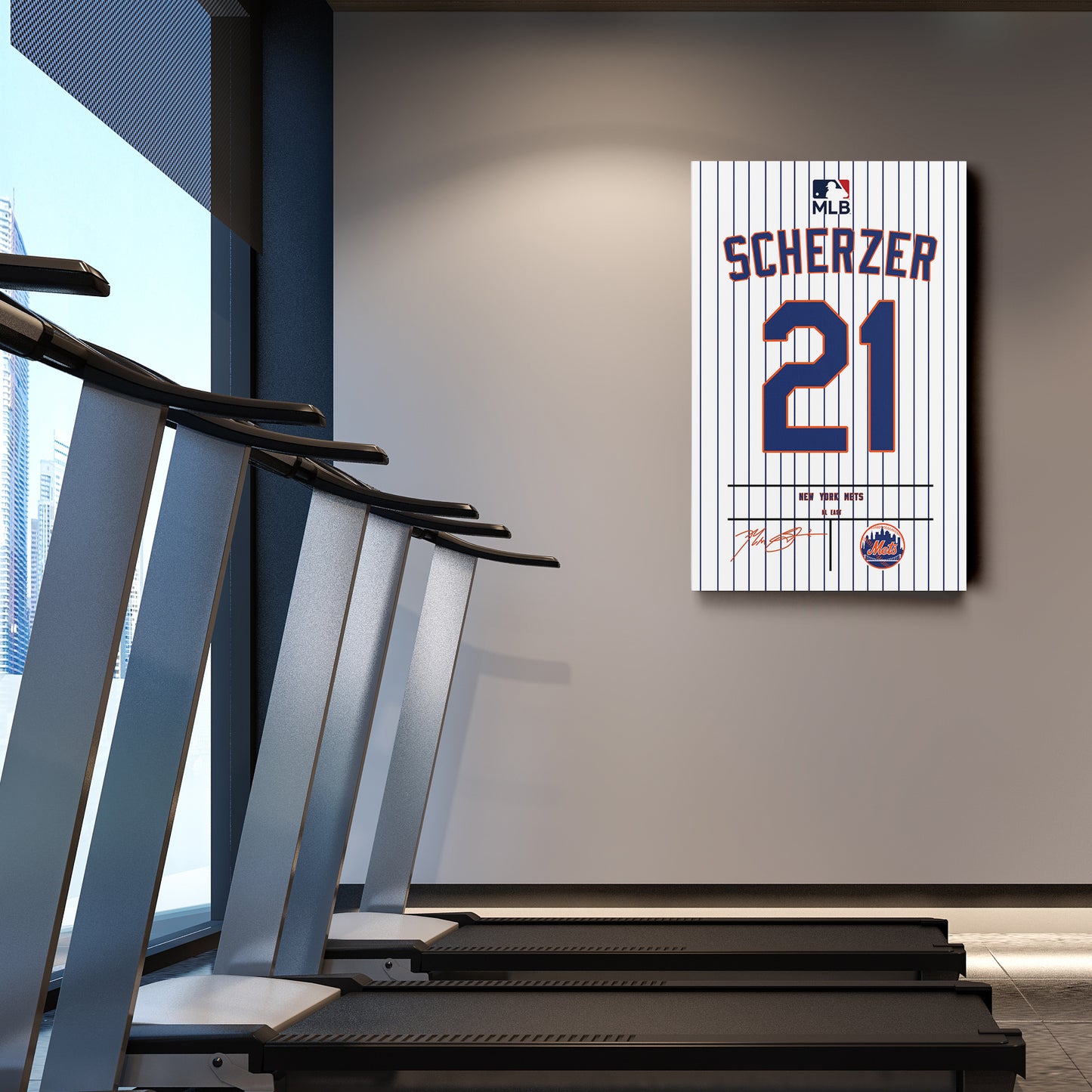 Max Scherzer Mets Jersey Canvas Print | Wall Art Decor