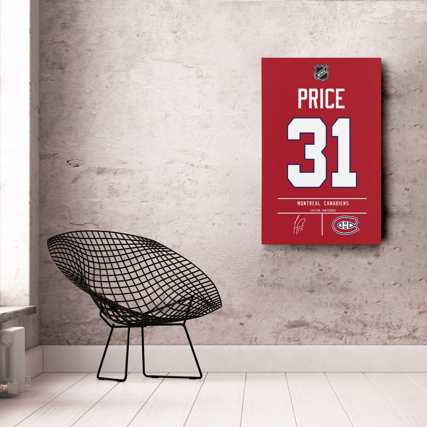 Carey Price Canadiens Jersey Canvas Print | Wall Art Decor