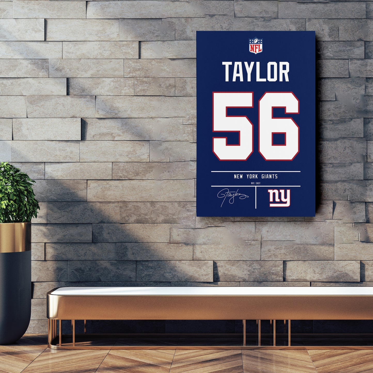 Lawrence Taylor Giants Jersey Canvas Print | Wall Art Decor