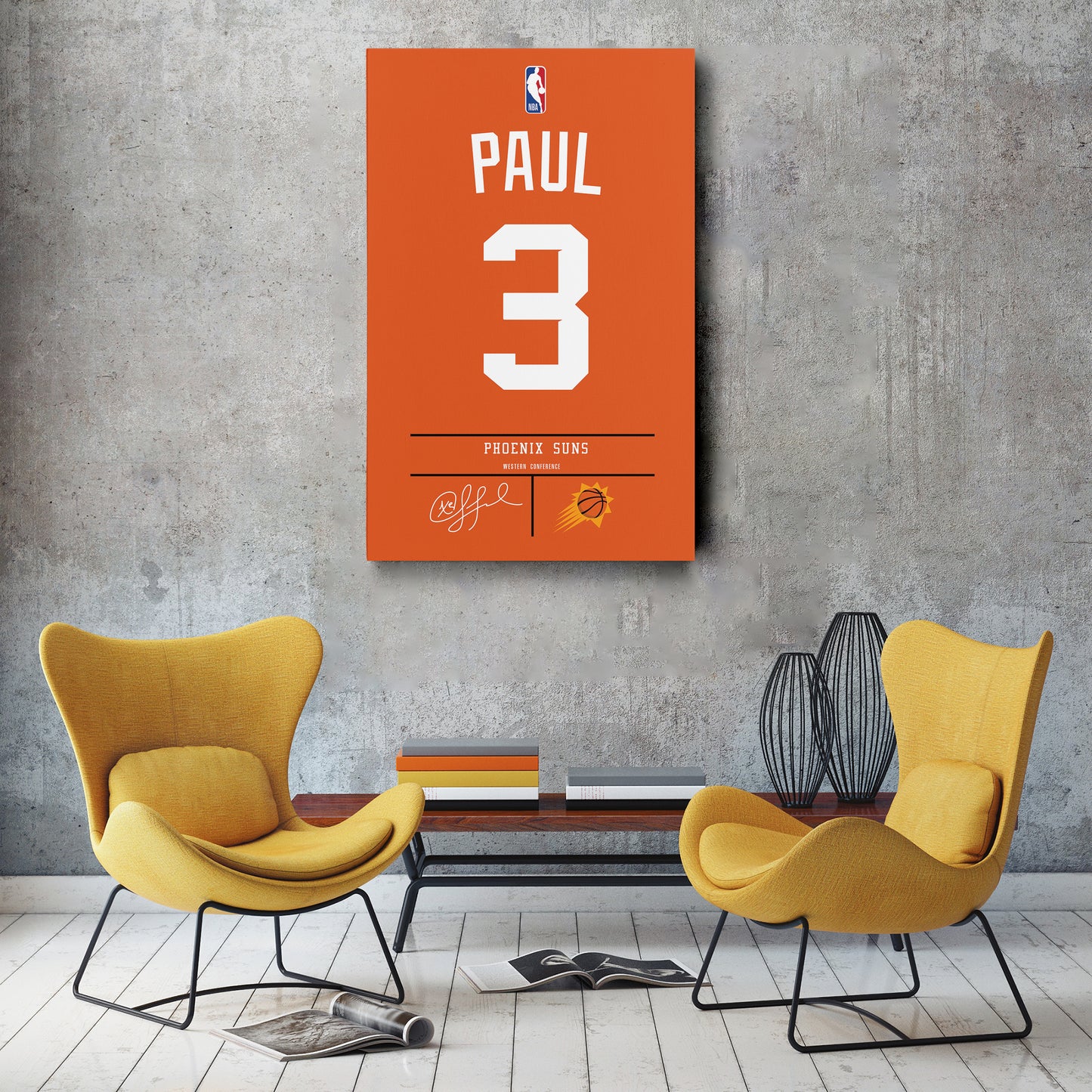 Chris Paul Suns Jersey Canvas Print | Wall Art Decor