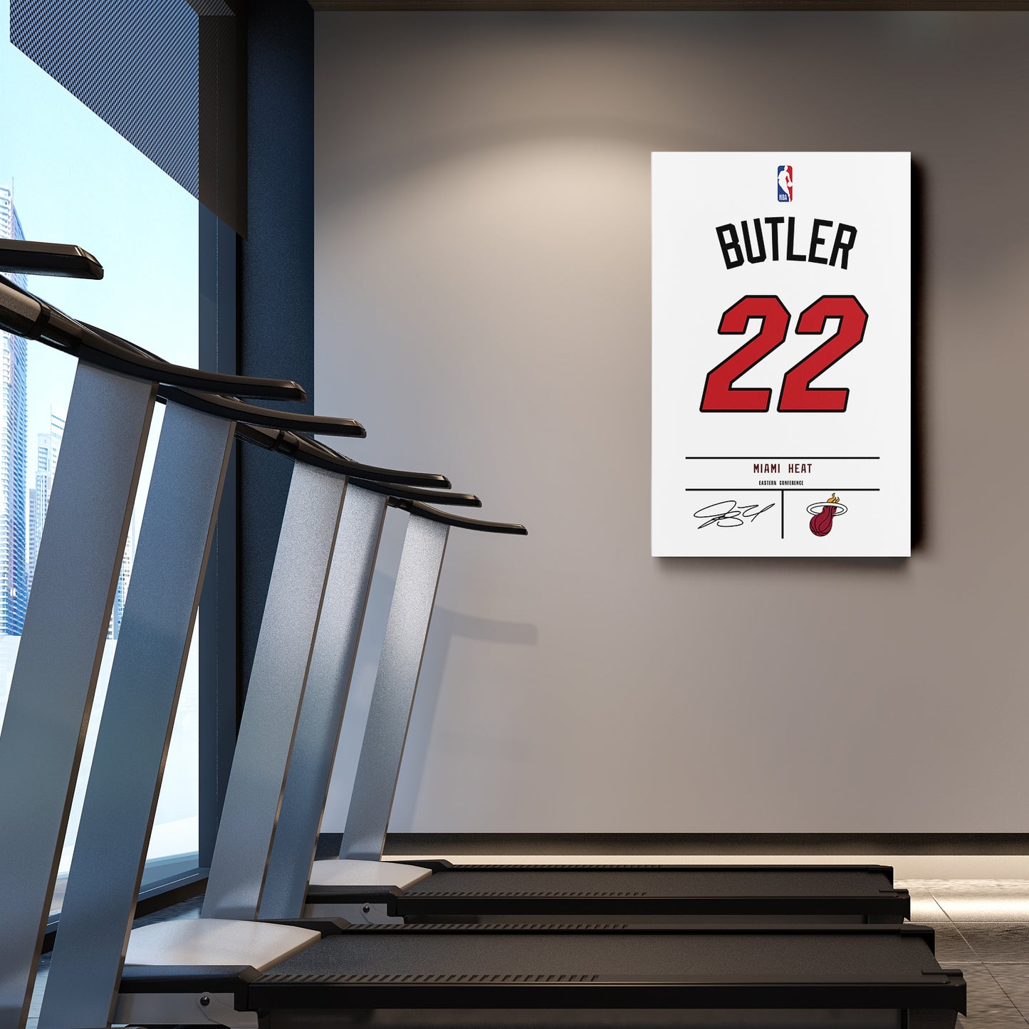 Jimmy Butler Heat Jersey Canvas Print | Wall Art Decor