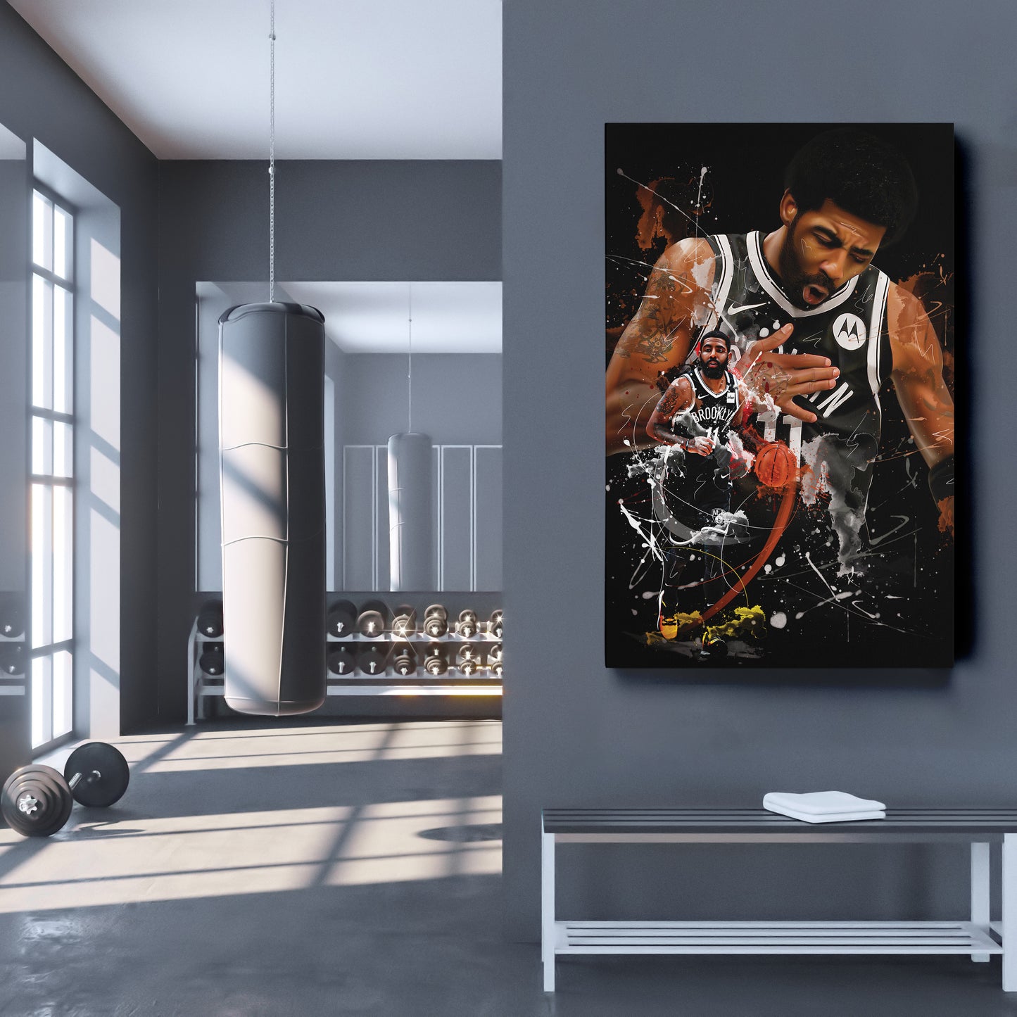 Kyrie Irving Nets Canvas Print | Brooklyn Basketball Wall Art