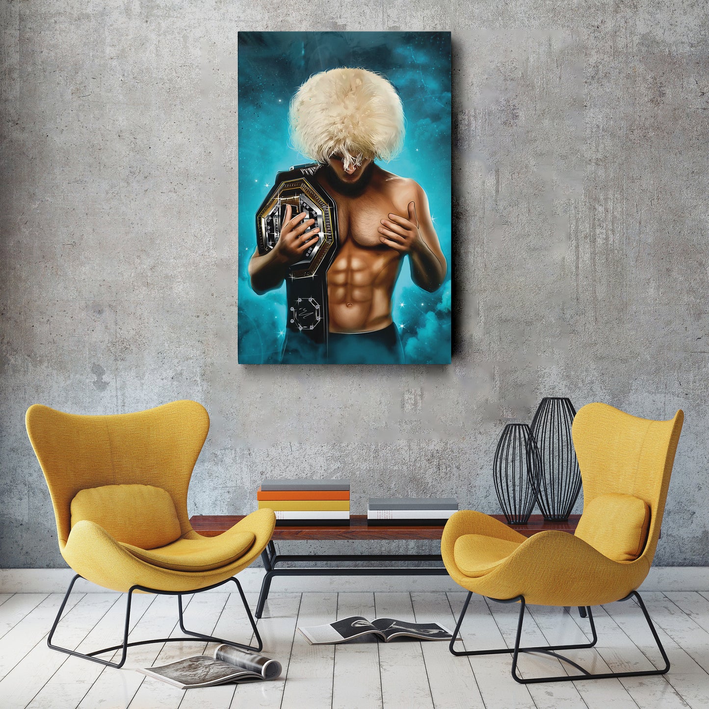 Khabib "The Eagle" Canvas Print | MMA Champion Wall Art