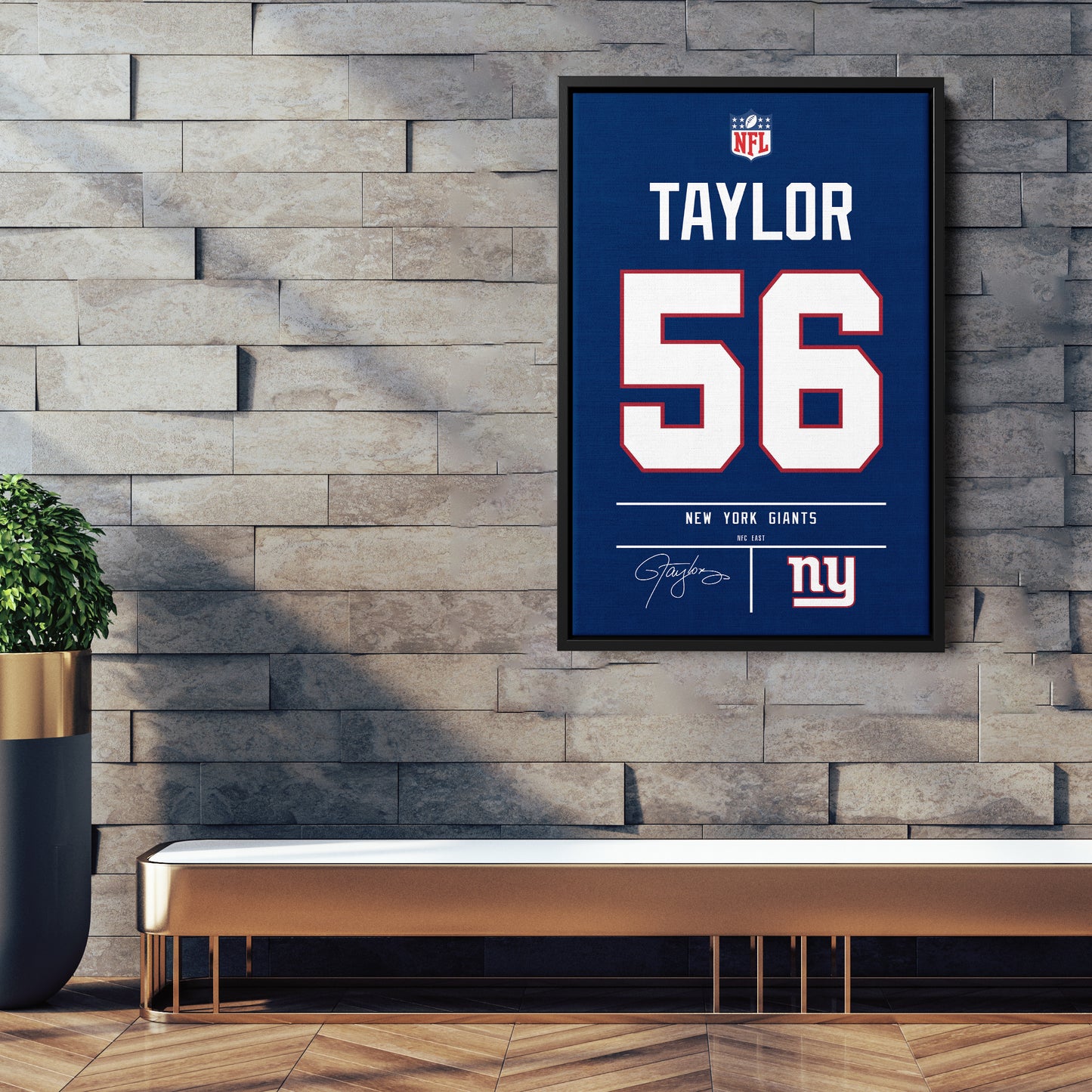 Lawrence Taylor Giants Jersey Canvas Print | Wall Art Decor