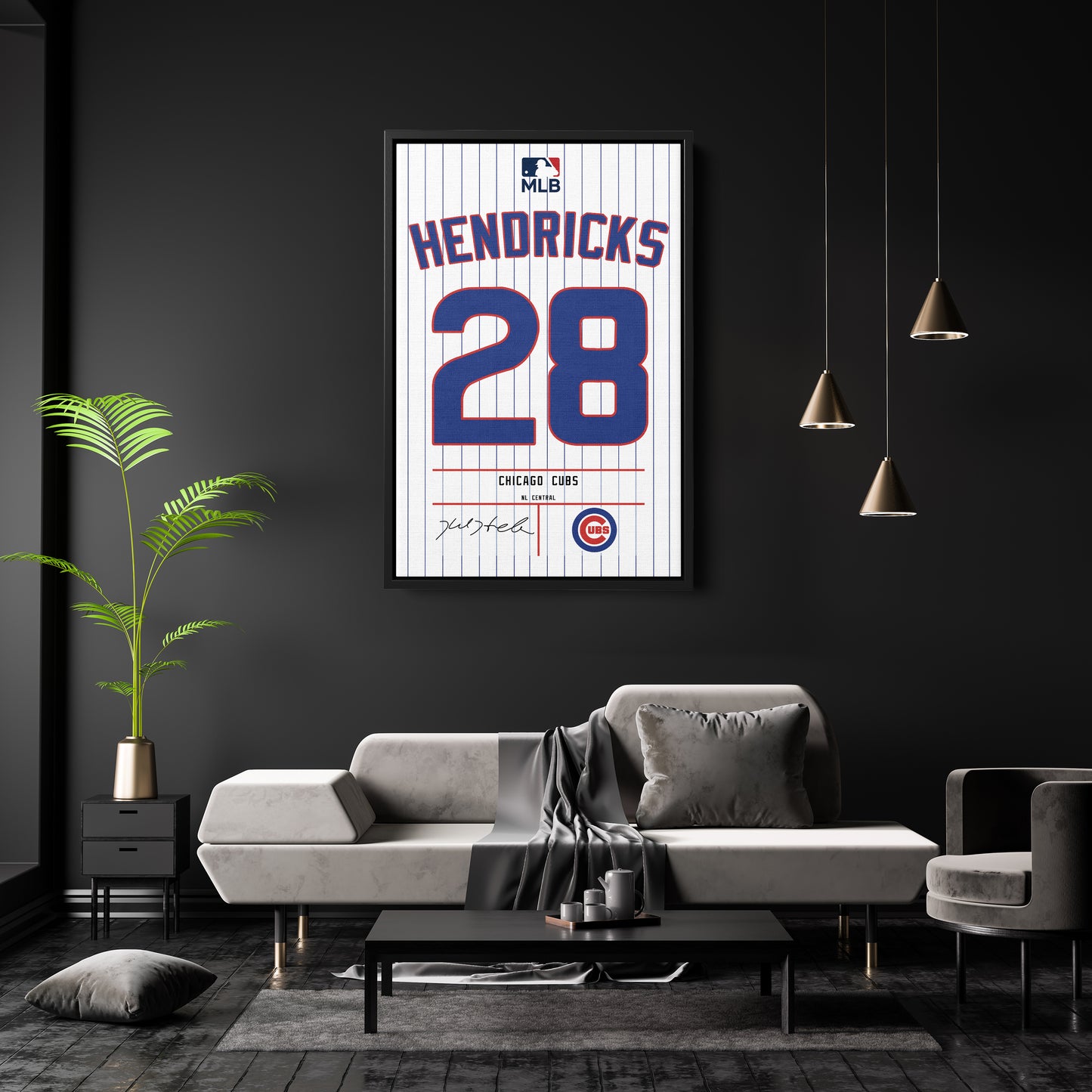 Kyle Hendricks Cubs Jersey Canvas Print | Wall Art Decor