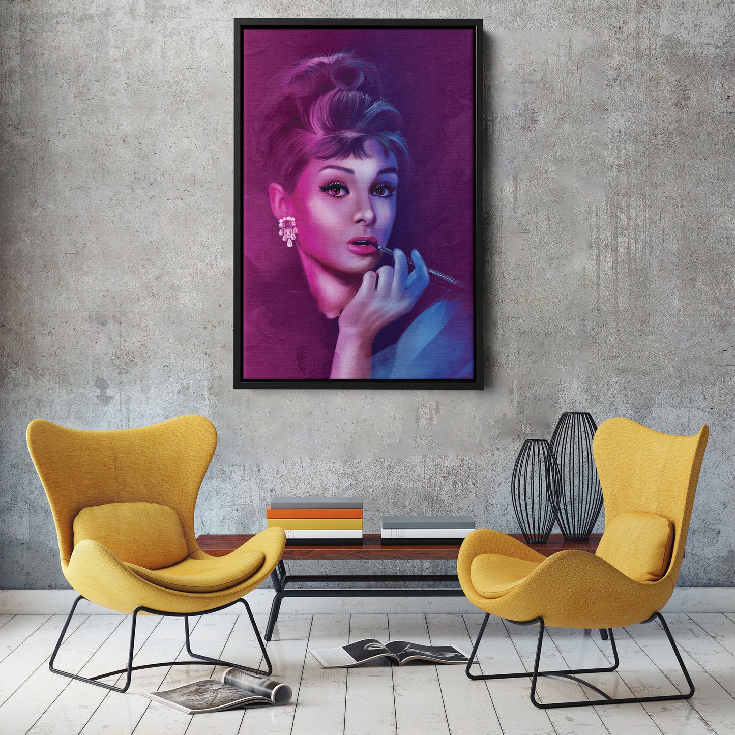 Audrey Hepburn Canvas Print | Iconic Hollywood Wall Art Decor