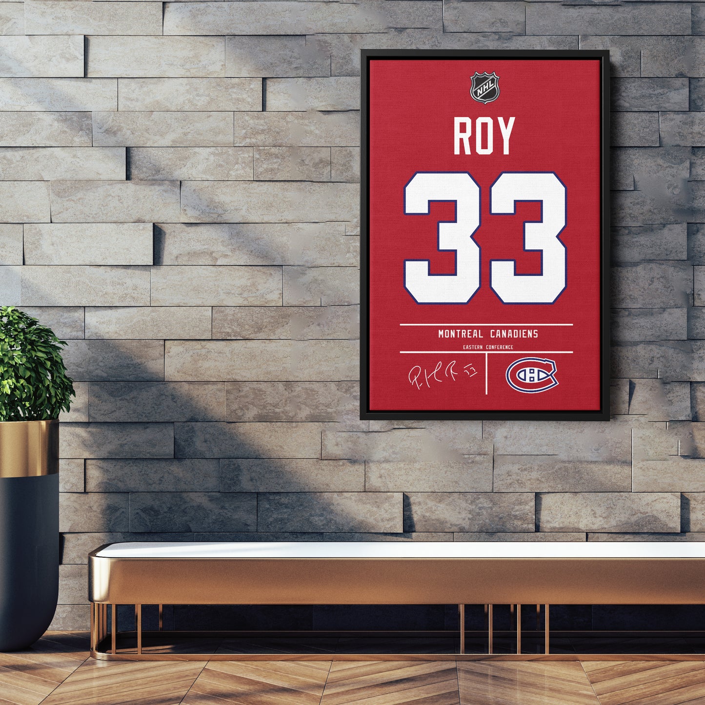Patrick Roy Canadiens Jersey Canvas Print | Wall Art Decor