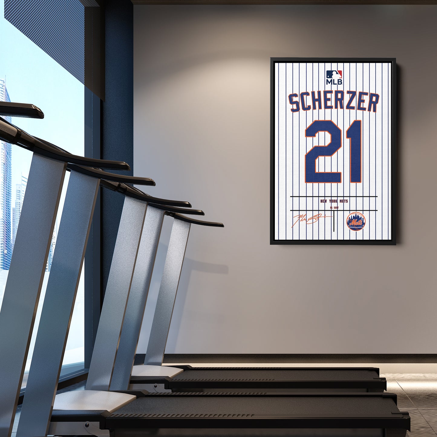 Max Scherzer Mets Jersey Canvas Print | Wall Art Decor