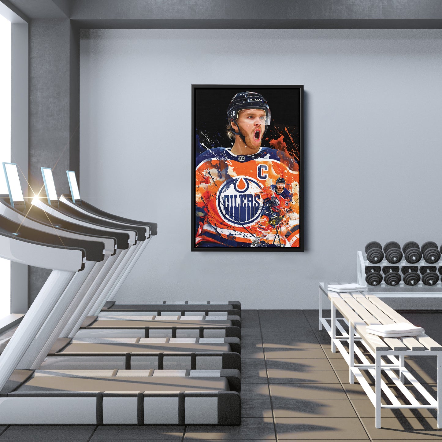 Connor McDavid Edmonton Oilers Canvas Print | NHL Hockey Wall Art