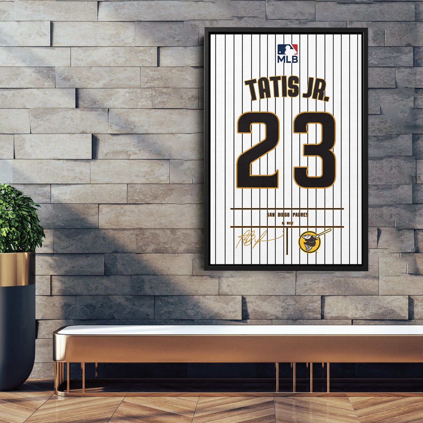 Fernando Tatís Jr. Padres Jersey Canvas Print | Wall Art Decor