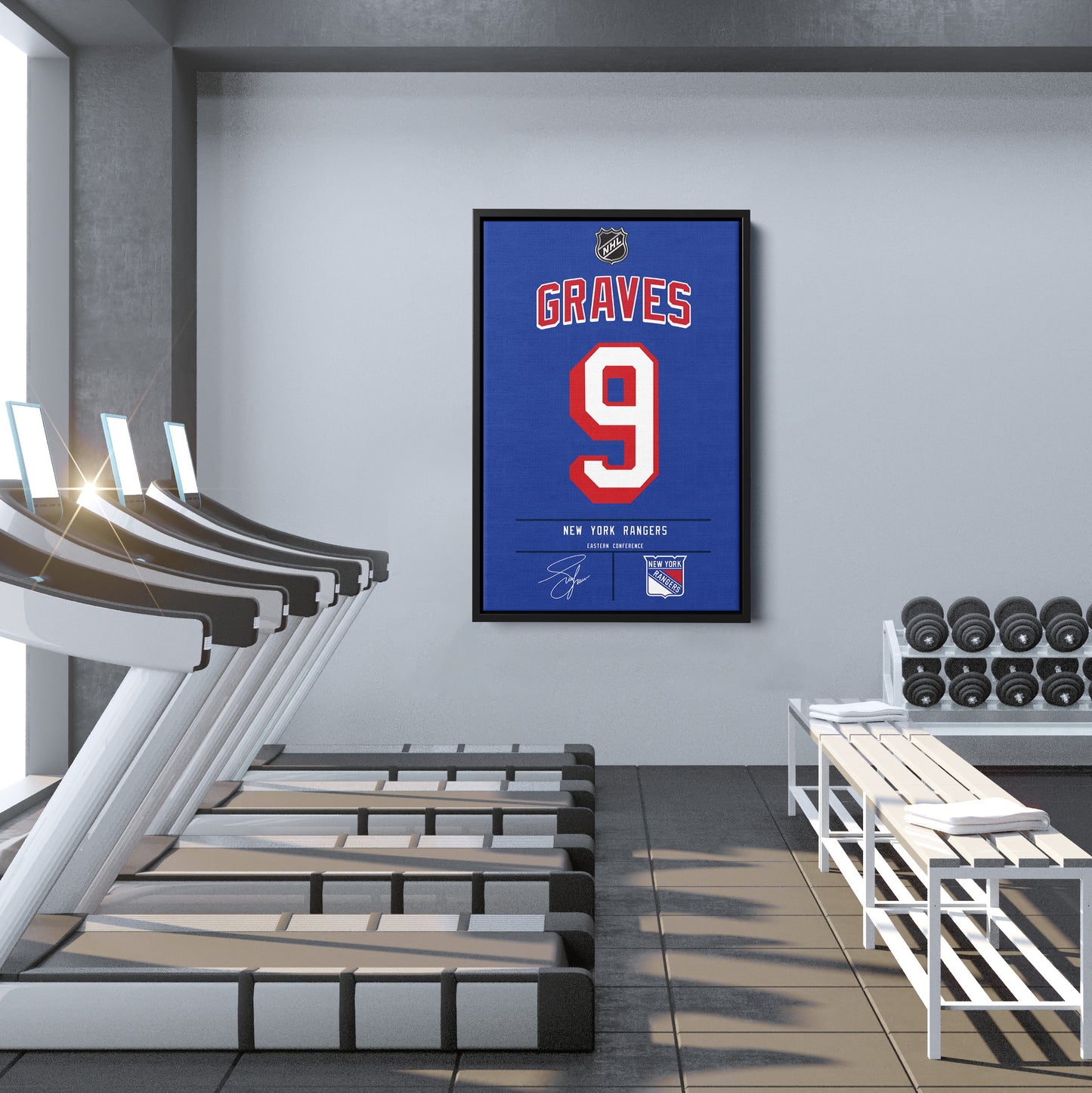 Adam Graves Rangers Jersey Canvas Print | Wall Art Decor
