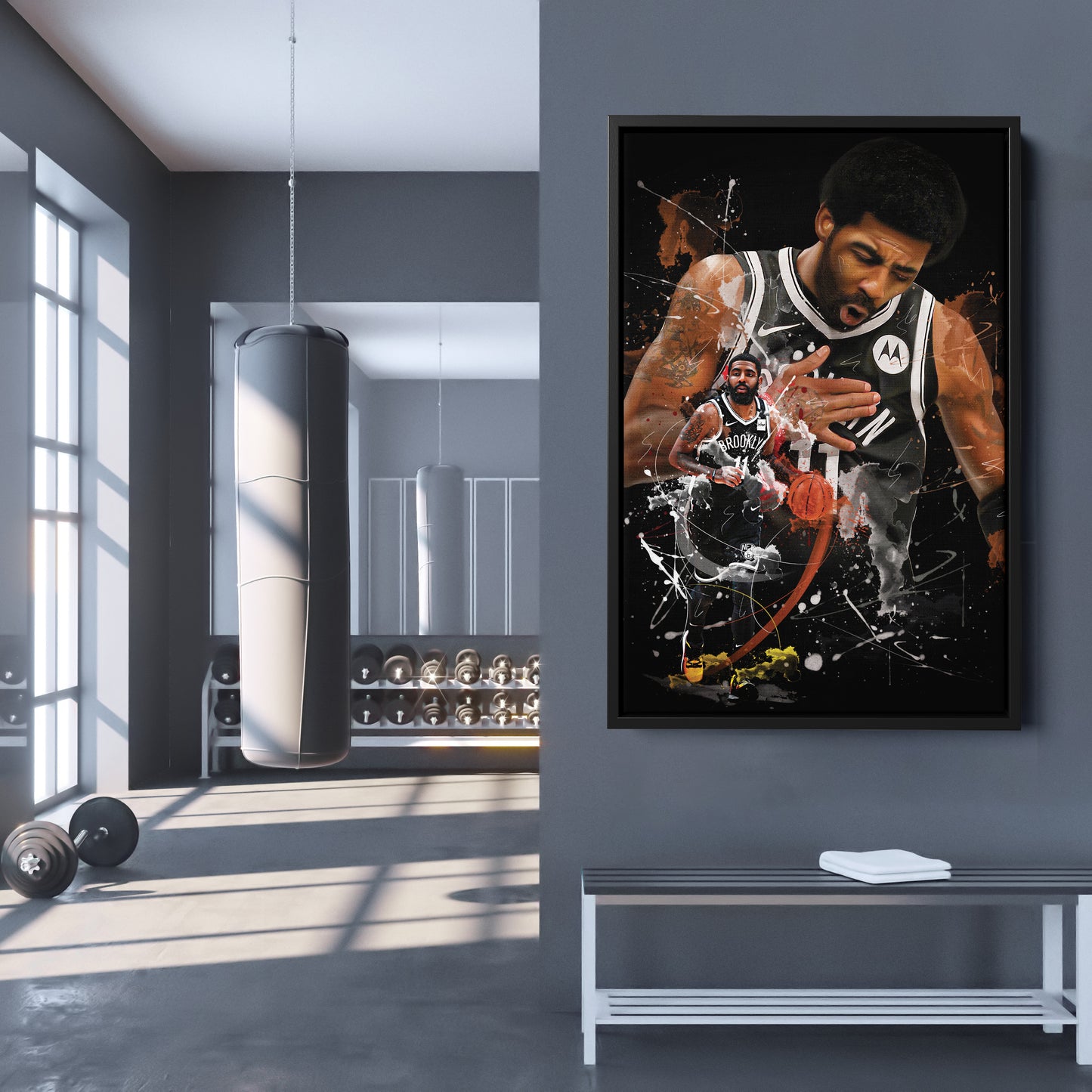 Kyrie Irving Nets Canvas Print | Brooklyn Basketball Wall Art