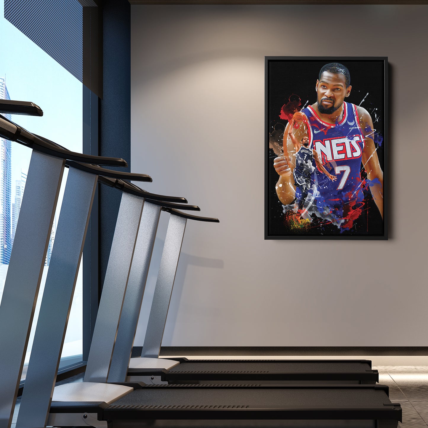 Kevin Durant Nets Canvas Print | Brooklyn Basketball Wall Art