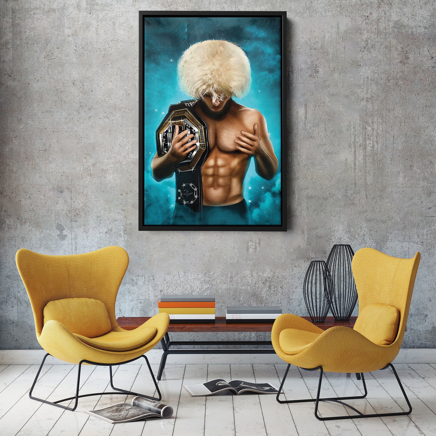 Khabib "The Eagle" Canvas Print | MMA Champion Wall Art