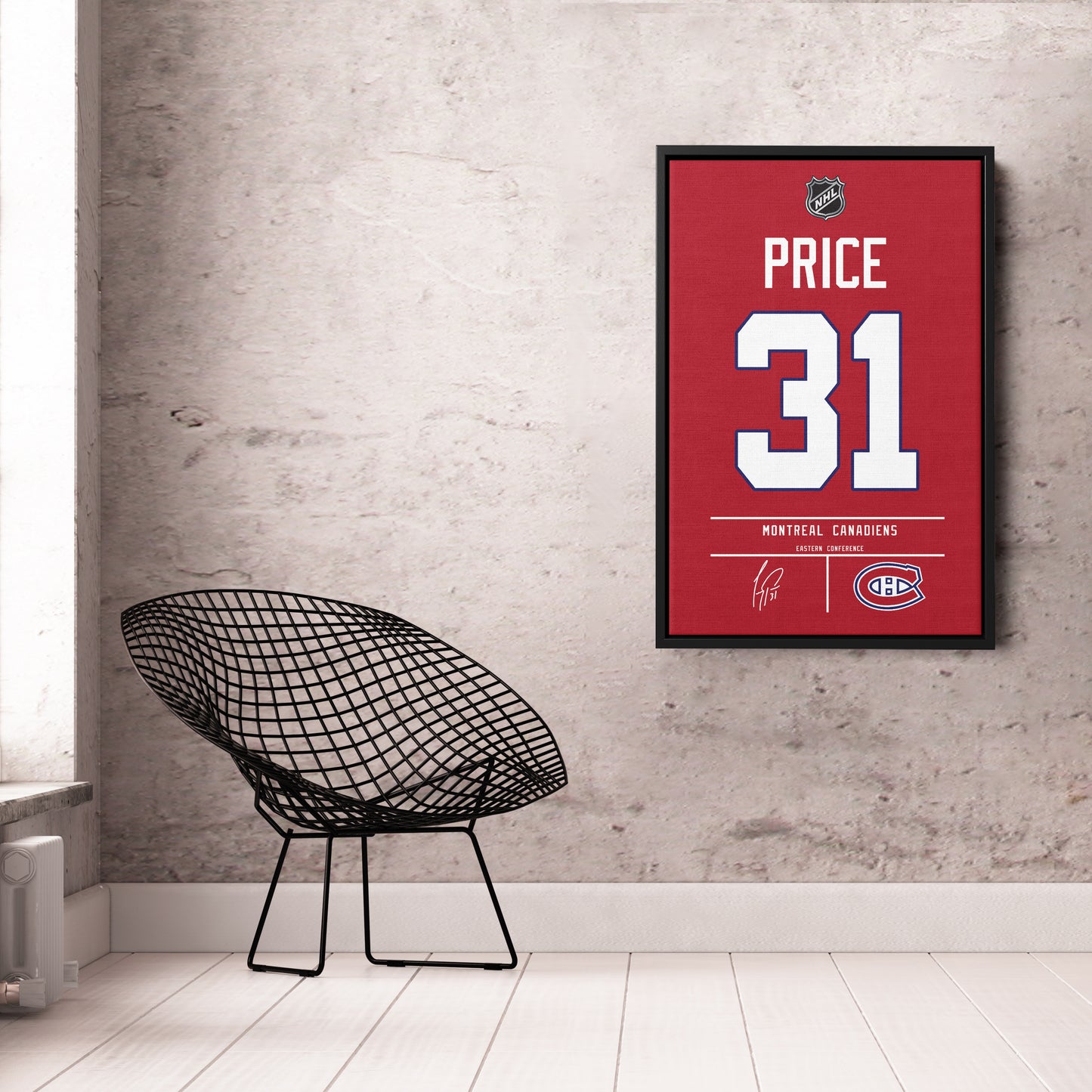 Carey Price Canadiens Jersey Canvas Print | Wall Art Decor