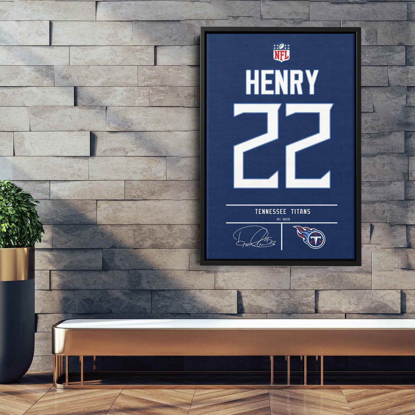 Derrick Henry Titans Jersey Canvas Print | Wall Art Decor