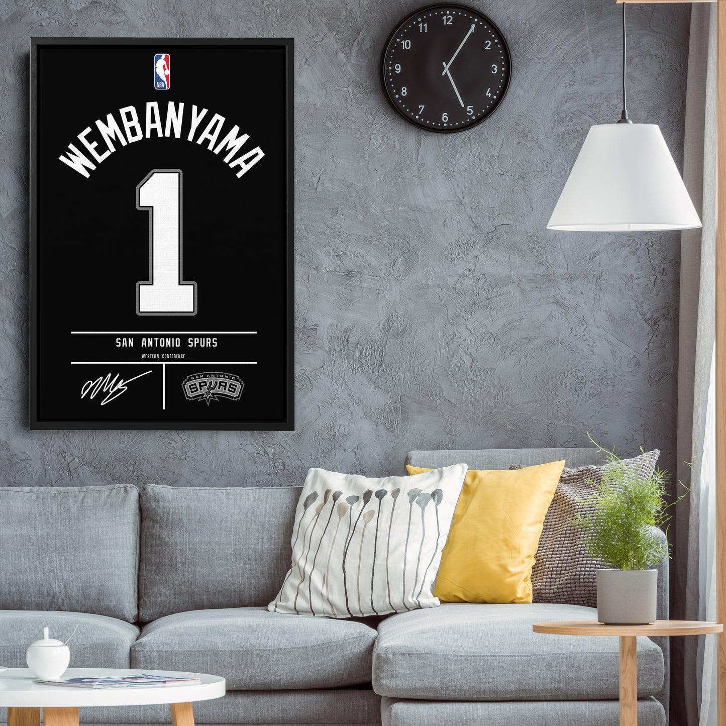 Victor Wembanyama Spurs Jersey Canvas Print | Wall Art Decor