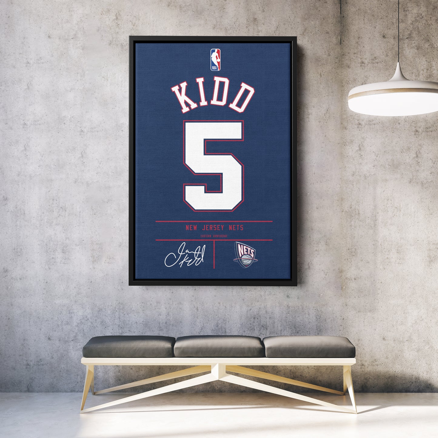 Jason Kidd Nets Jersey Canvas Print | Wall Art Decor