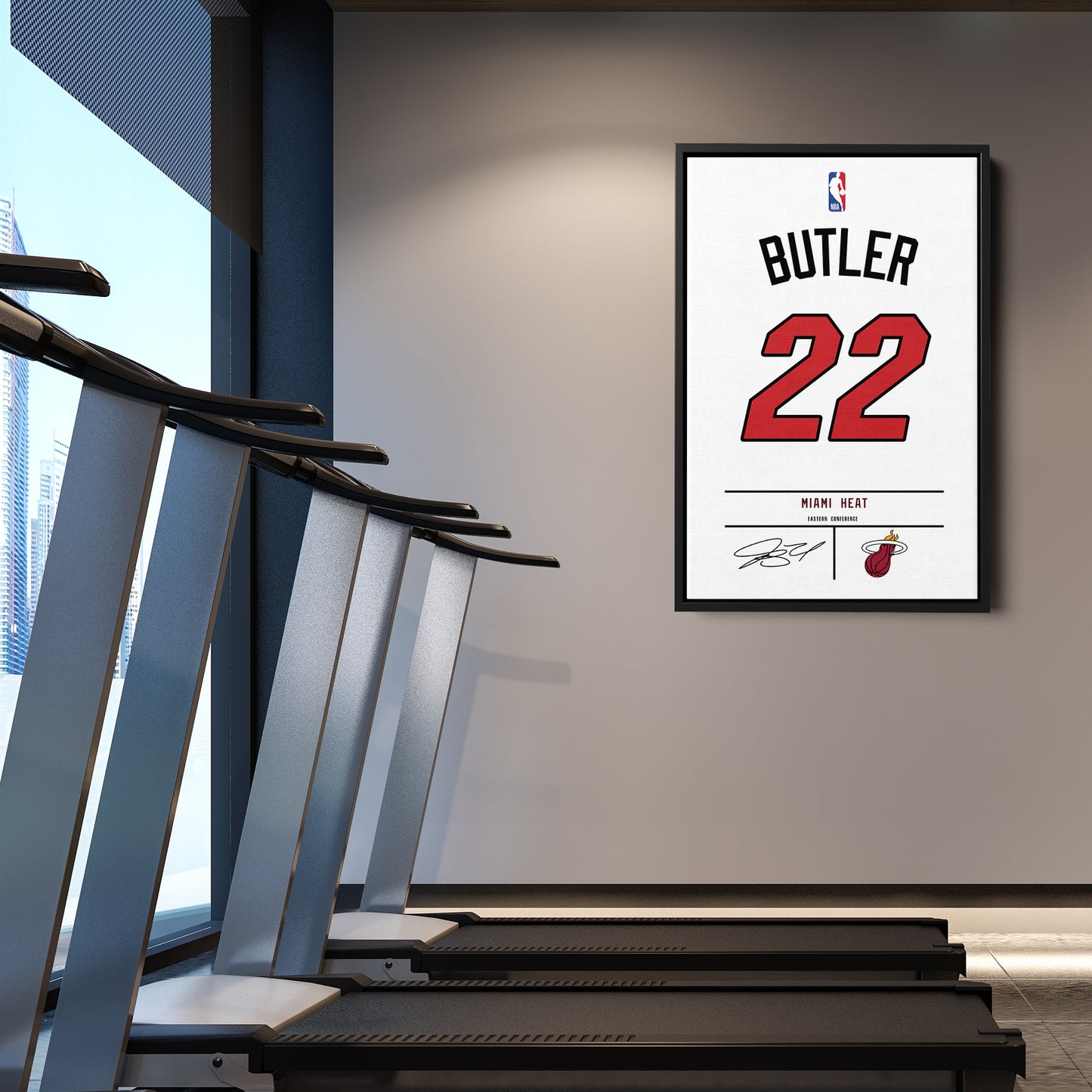 Jimmy Butler Heat Jersey Canvas Print | Wall Art Decor