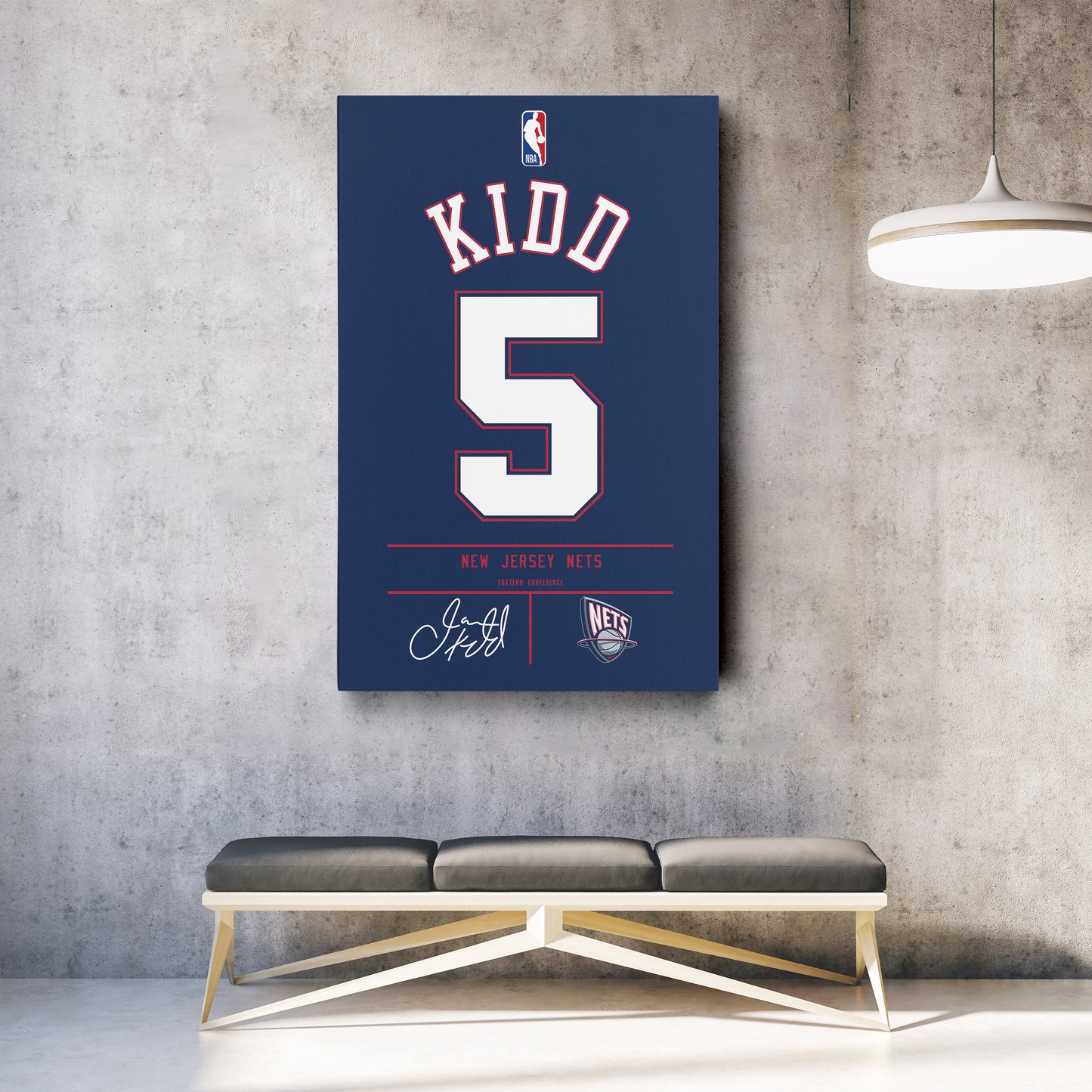 Jason Kidd Nets Jersey Canvas Print | Wall Art Decor