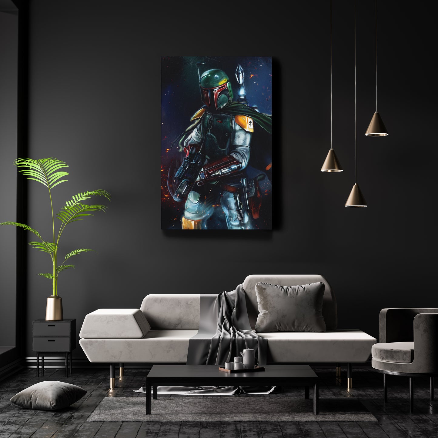 Boba Fett Canvas Print | Star Wars Bounty Hunter Wall Art