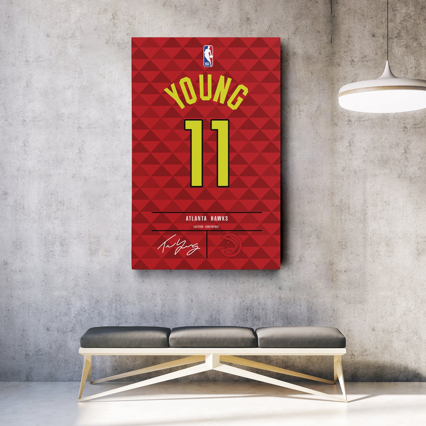 Trae Young Hawks Jersey Canvas Print | Wall Art Decor