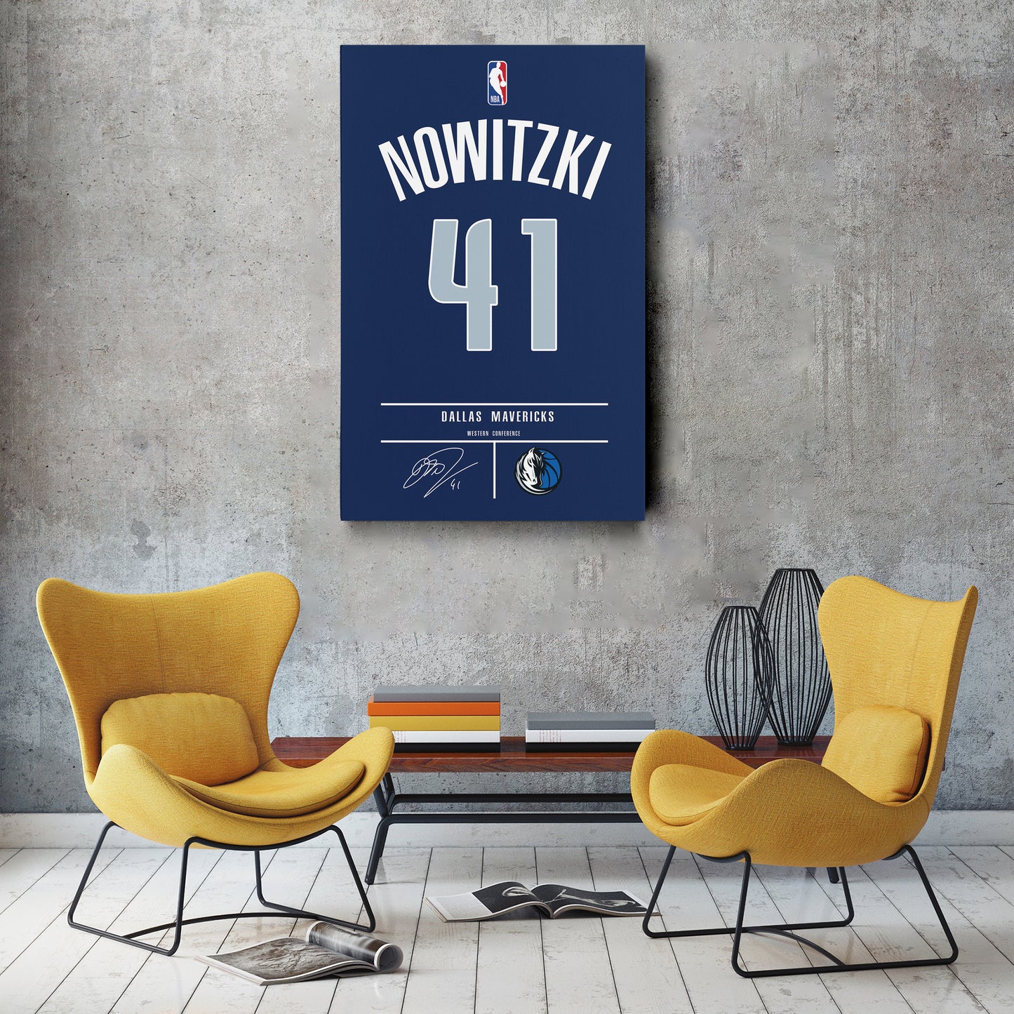 Dirk Nowitzki Mavericks Jersey Canvas Print | Wall Art Decor