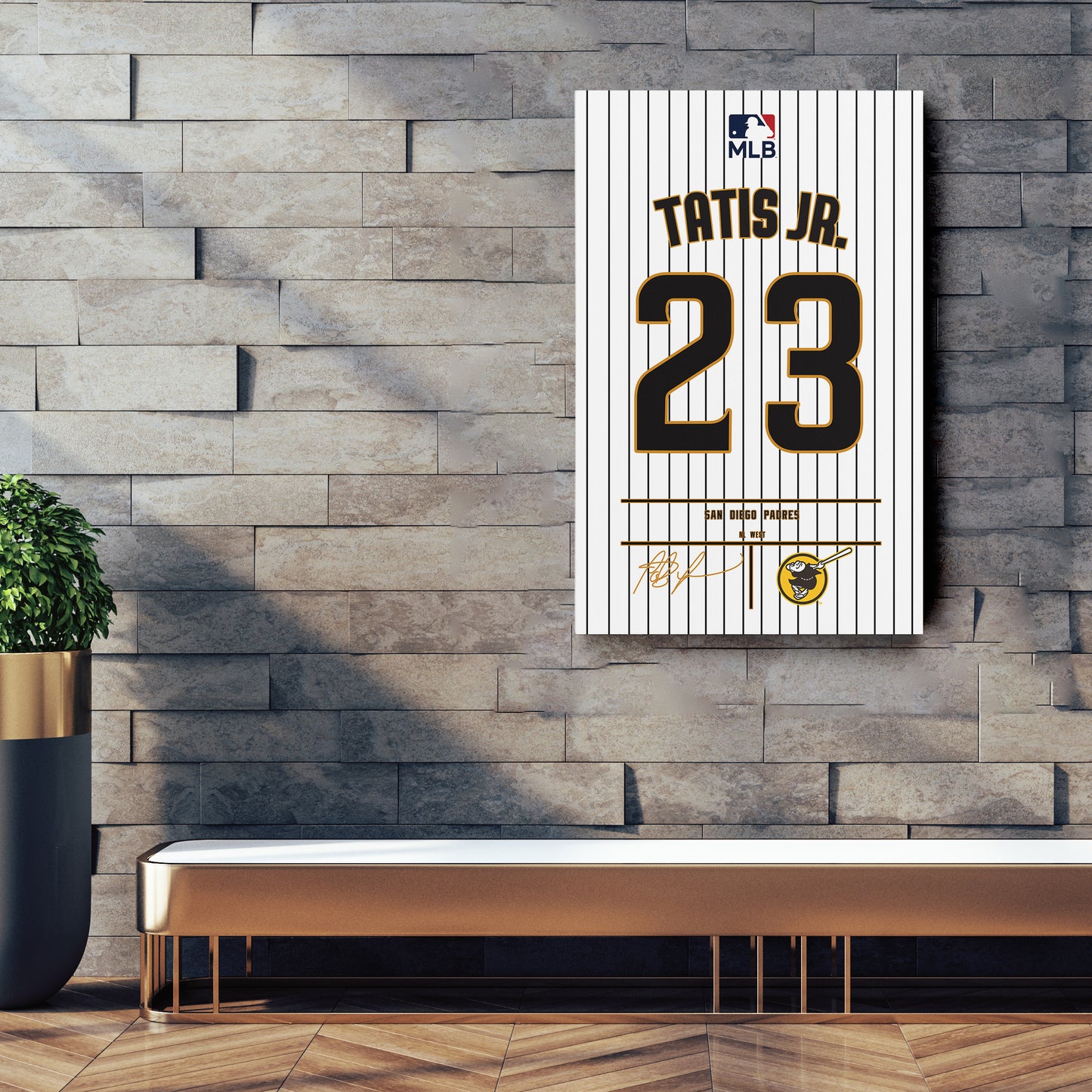 Fernando Tatís Jr. Padres Jersey Canvas Print | Wall Art Decor