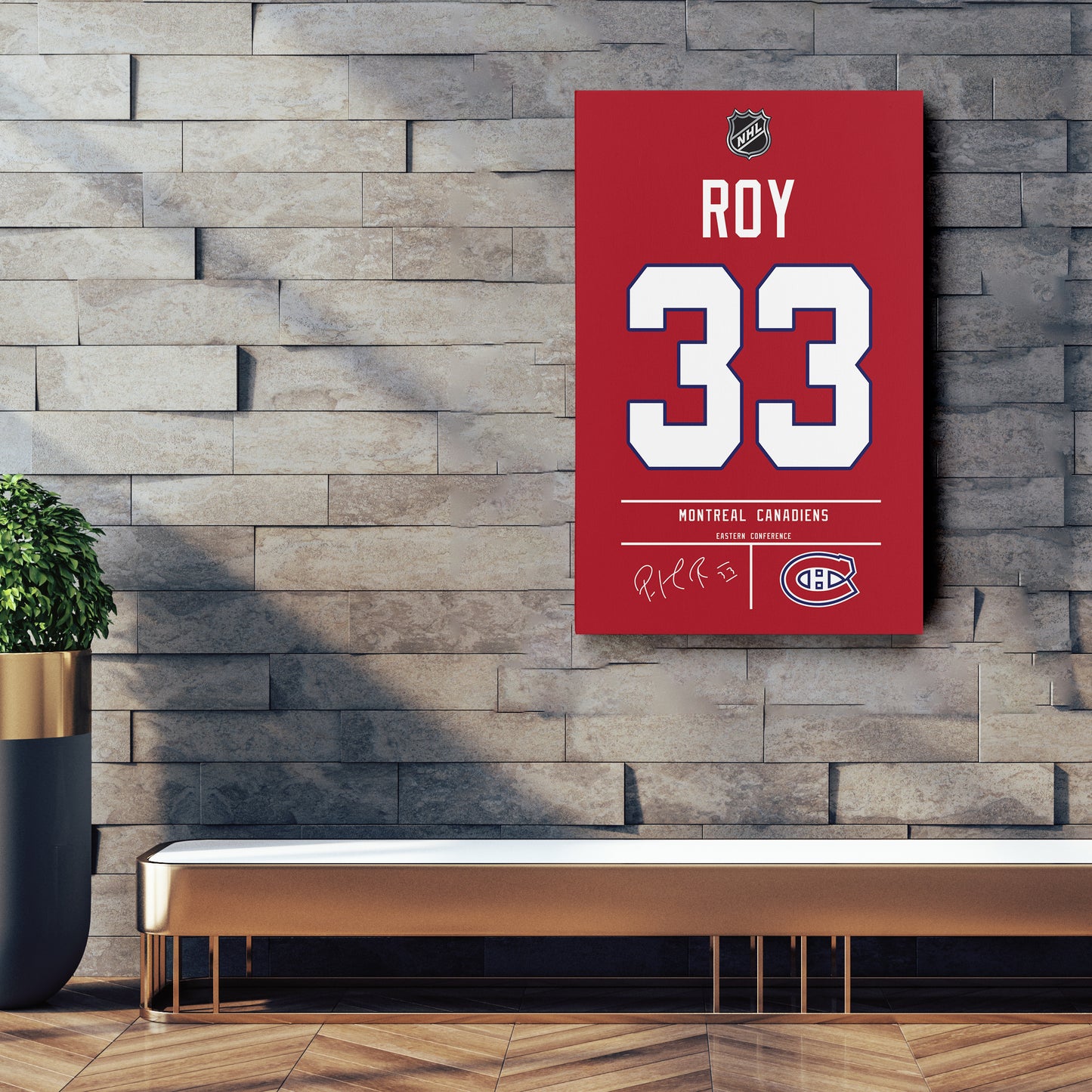 Patrick Roy Canadiens Jersey Canvas Print | Wall Art Decor