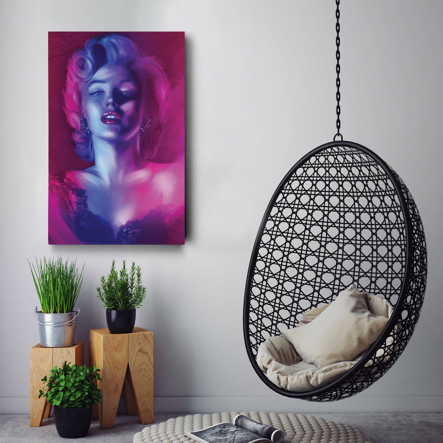 Marilyn Monroe Canvas Print | Timeless Hollywood Glamour Wall Art