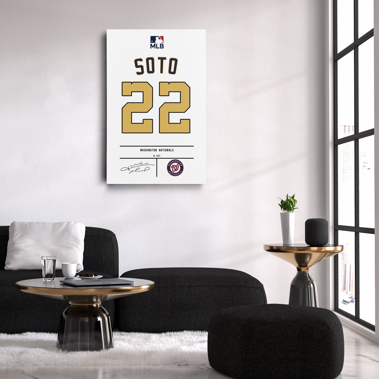 Juan Soto Nationals Jersey Canvas Print | Wall Art Decor