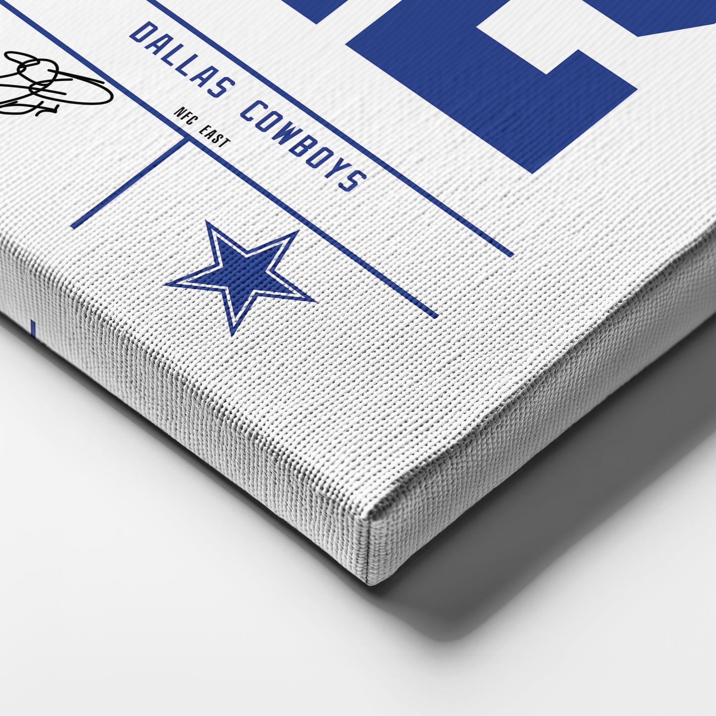 Emmitt Smith Cowboys Jersey Canvas Print | Wall Art Decor