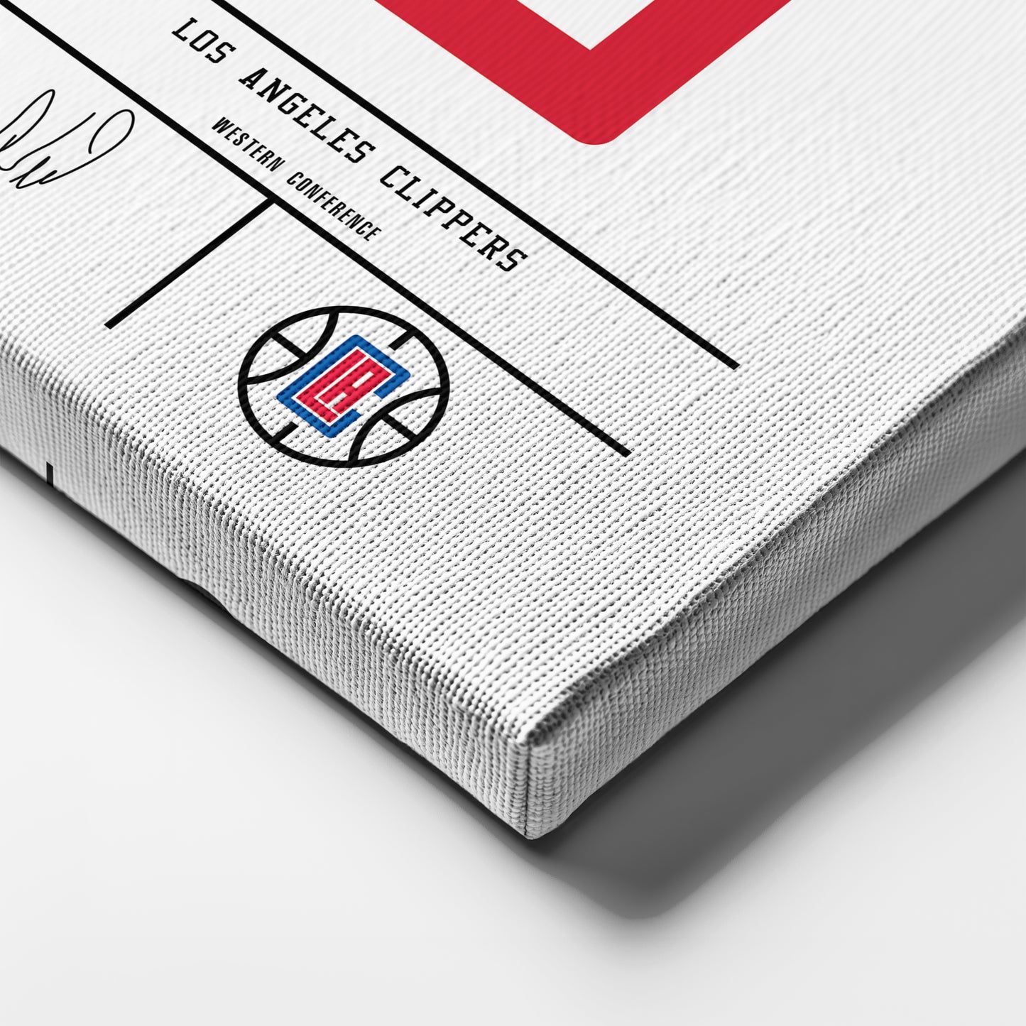 Russell Westbrook Clippers Jersey Canvas Print | Wall Art Decor