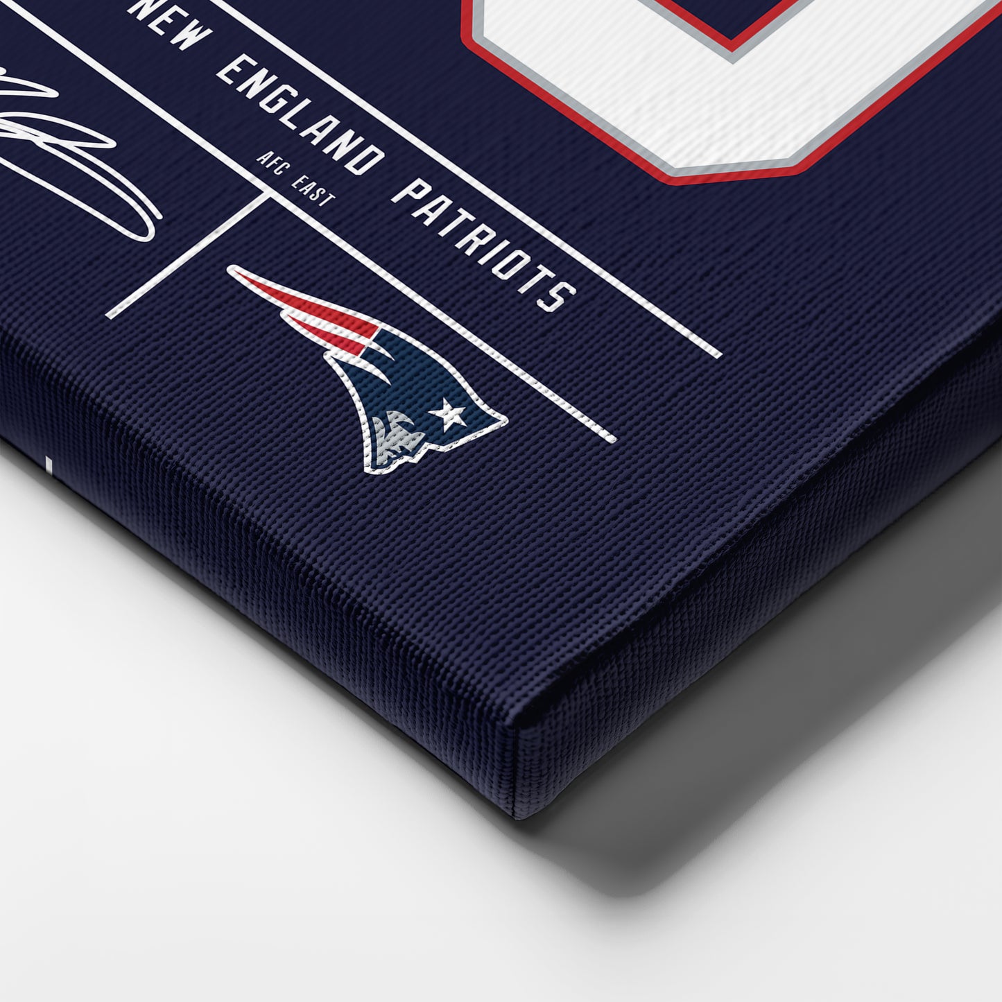 Mac Jones Patriots Jersey Canvas Print | Wall Art Decor